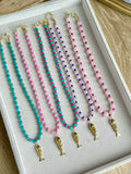 Gemstone & Gold Fish Necklaces