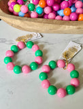POPPY PINK & GREEN