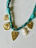 Green - 5 Heart Charm