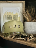 Concho "Jeweled" Trucker - [Olive  Camo & Vintage Gold]