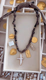 [Dark Mocha] Bandana Charm Necklace
