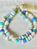 OPAL & Freshwater Pearl Necklace - “The Hamptons Vibe" - ON SALE!!!!!