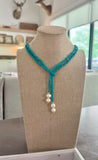 56" Beaded Lariat Necklace (4mm bead)