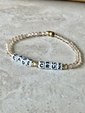 Petite CRYSTAL [Personalized] WORD BRACELETS