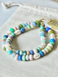 OPAL & Freshwater Pearl Necklace - “The Hamptons Vibe" - ON SALE!!!!!