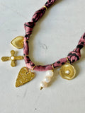 Dark Mauve - 5 Heart Charm
