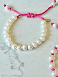 Chunky PEARL BRACELETS - [NEON PINK]