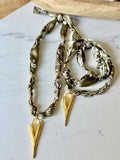 Silkies Bandana Necklace - Olive Green
