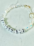 "Grounded in Happy Vibes" WORD Bracelets [Personalized]