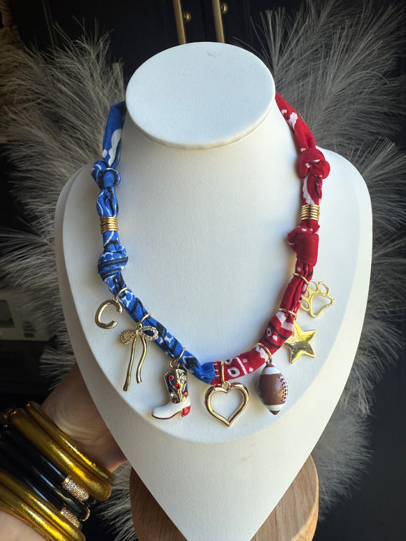 CUSTOM {Dainty} Bandana Charm Necklaces - COMING SOON!!!