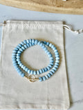 OPAL Candy Necklace - “Washed Denim” - ON SALE!!!