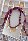 [Berry] Bandana Charm Necklace