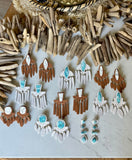 Cognac & White Buffalo Turquoise Collection