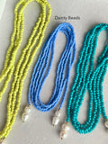 56" Beaded Lariat Necklace (4mm bead)