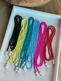 56" Beaded Lariat Necklace (4mm bead)