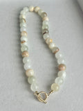 Beaded GEMSTONE Necklaces- NEUTRAL Colors
