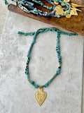 {Vintaged Teal} BANDANA CHARM