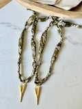 Silkies Bandana Necklace - Olive Green