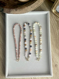 Beaded GEMSTONE Necklaces- NEUTRAL Colors