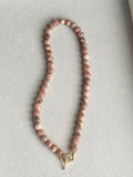 Beaded GEMSTONE Necklaces- NEUTRAL Colors
