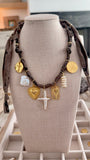 [Dark Mocha] Bandana Charm Necklace