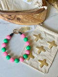 POPPY PINK & GREEN