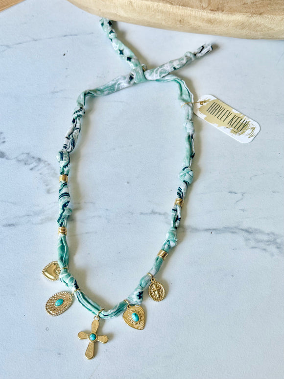 {Vintaged Green} BANDANA CHARM