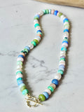 OPAL & Freshwater Pearl Necklace - “The Hamptons Vibe" - ON SALE!!!!!