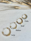 the MINIMALIST Heishi Hoop